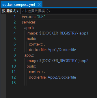 docker-compose contents after adding the second project
