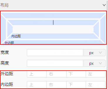外边距内边距示意图