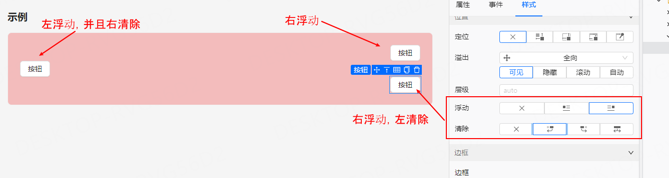 浮动示意图