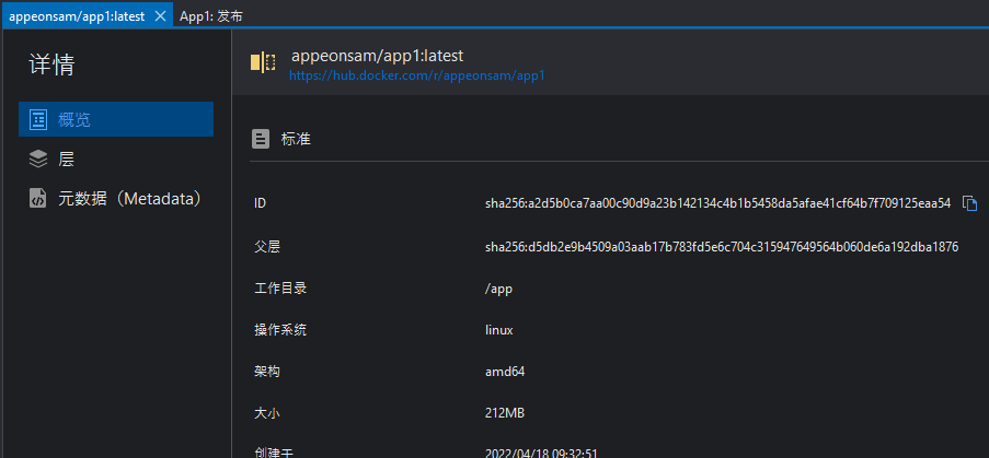 Publishing result